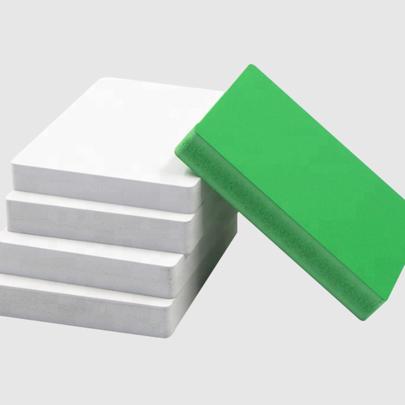 Kitchen white plastic cabinet pvc green foam board 18mm pvc foam sheet board