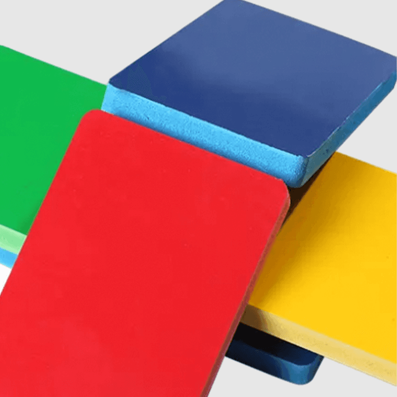 Colored foam board recyclable virgin material colors light weight sheet